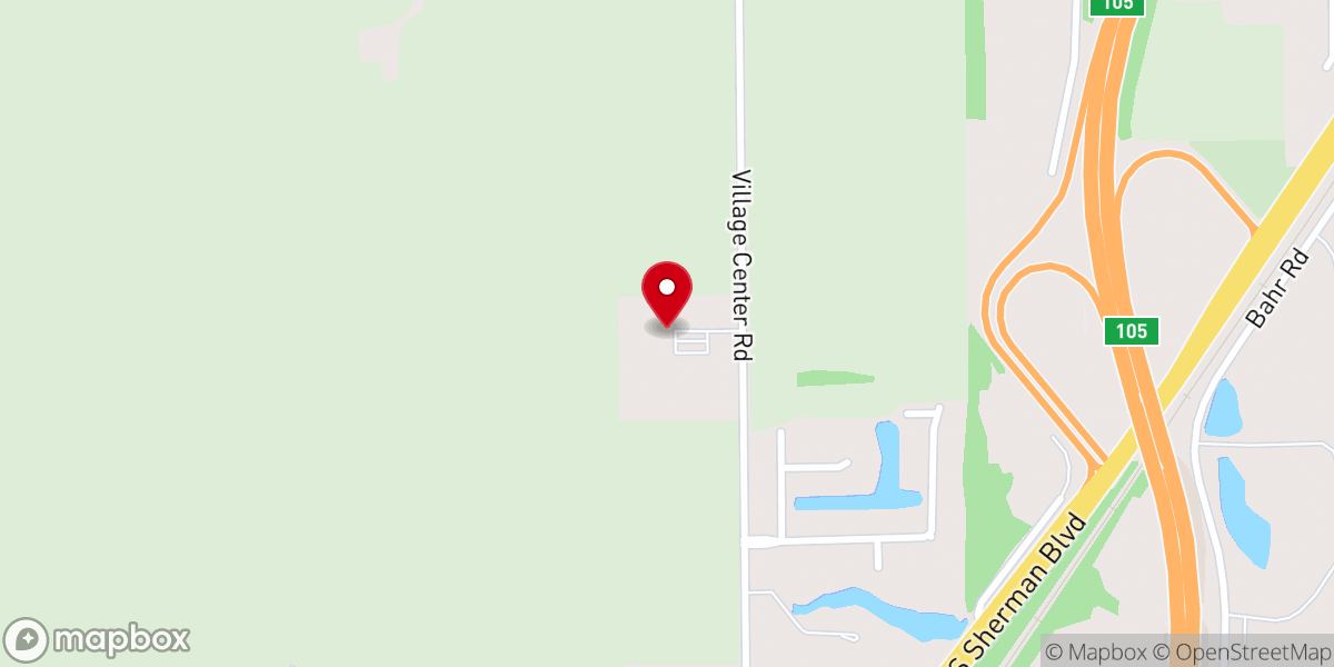 Map showing location of Sherman Church of the Nazarene