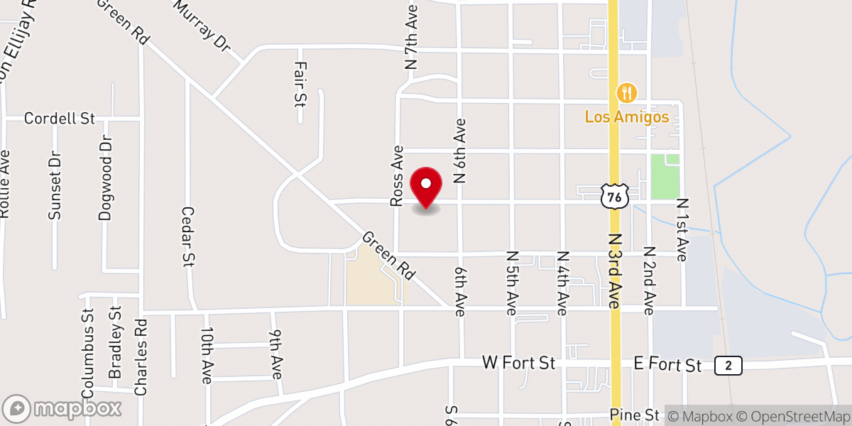 Map showing location of Woodhaven Church of Christ / Iglesia de Cristo