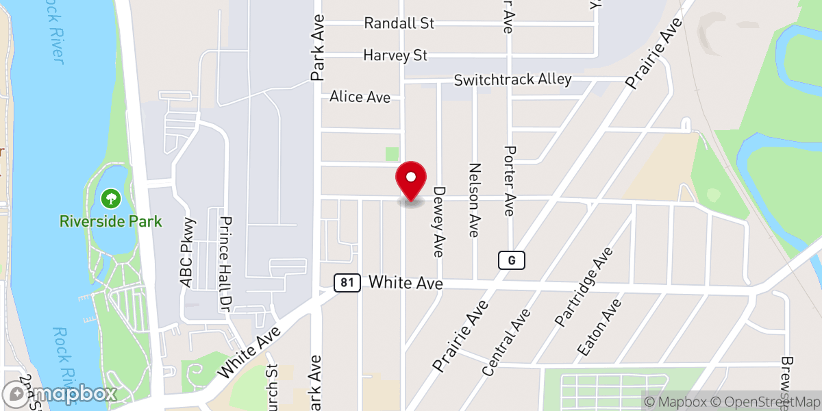 Map showing location of Providence Missionary Baptist