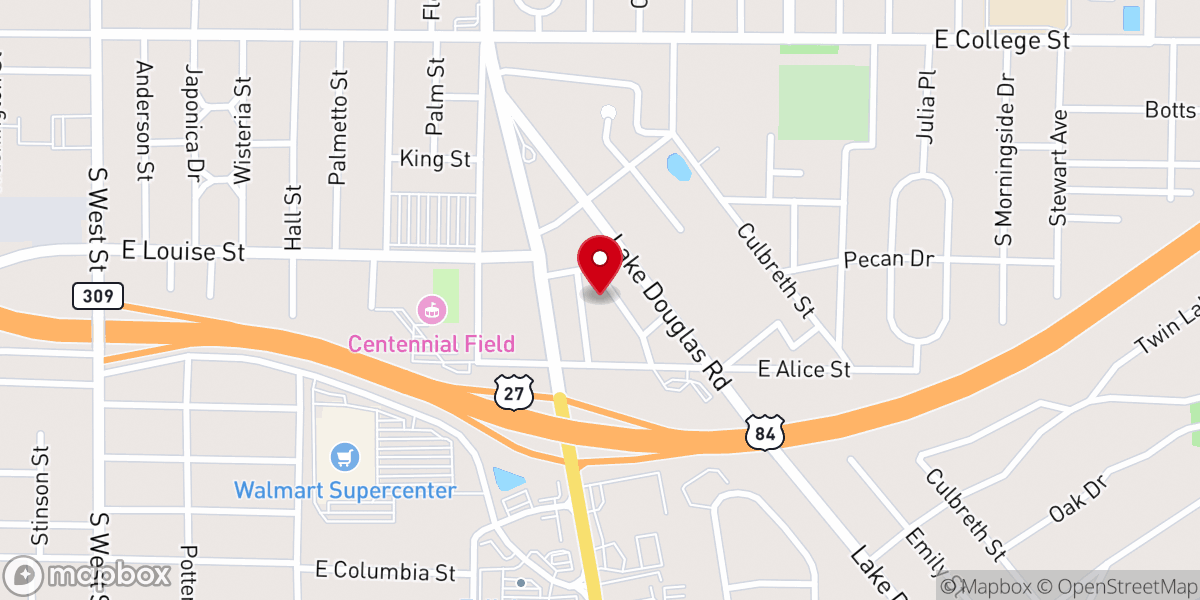 Map showing location of St Joseph Catholic Church