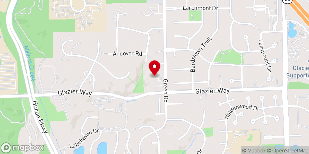 Map showing location of The Local Church in Ann Arbor