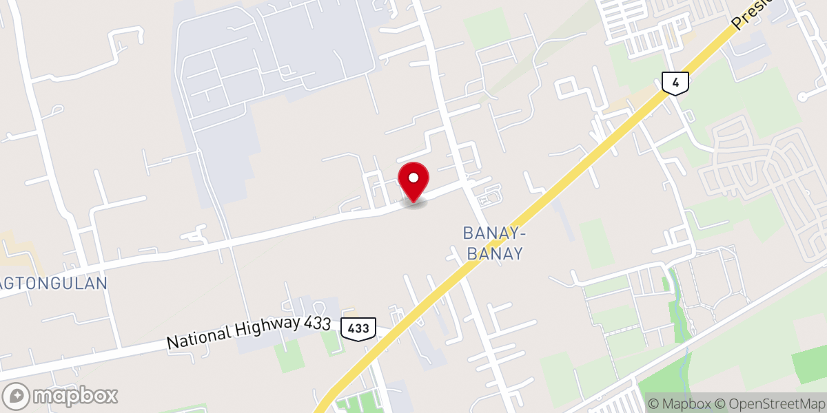 Map showing location of Asia Bible Baptist Church - Lipa City Believers