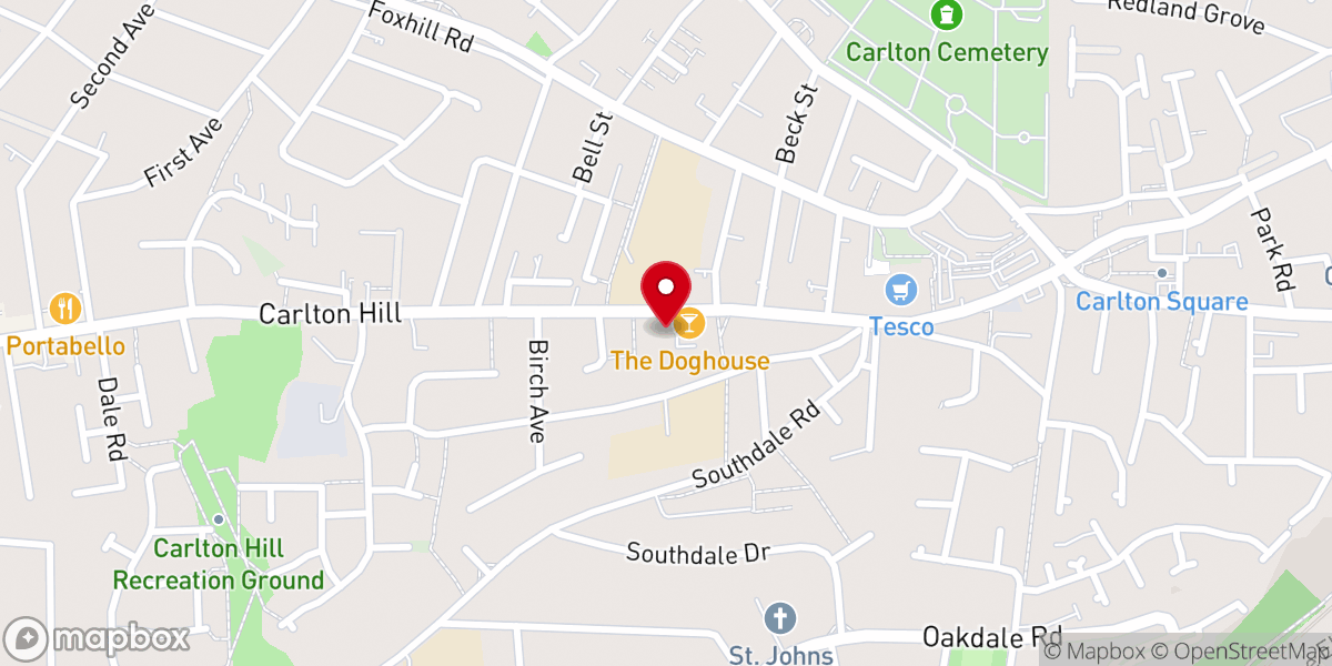 Map showing location of Church of the Sacred Heart
