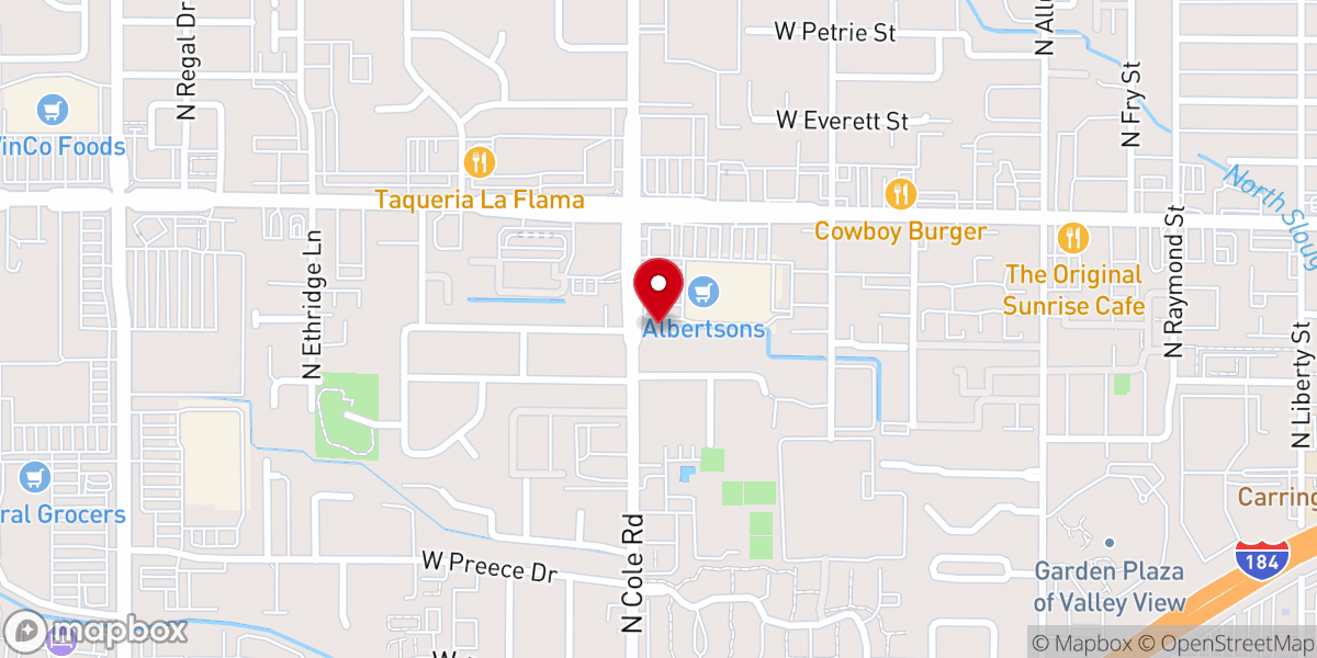 Map showing location of Christus Victor Classical School