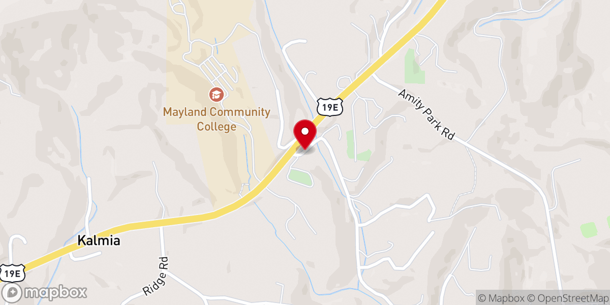 Map showing location of Mount Zion Church