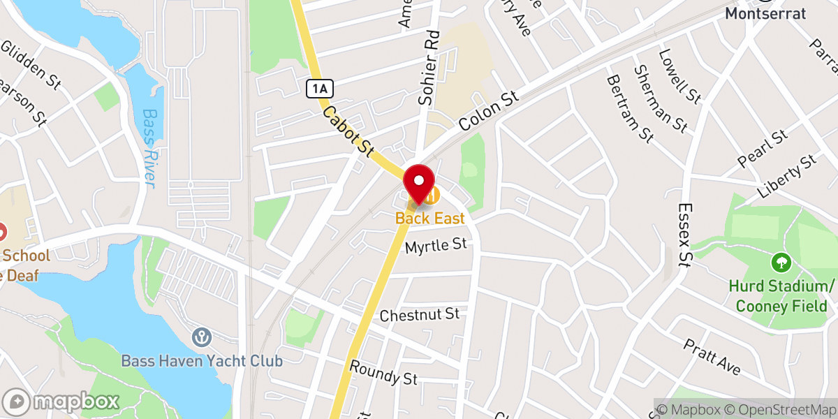 Map showing location of Beverly Seventh-day Adventist Church