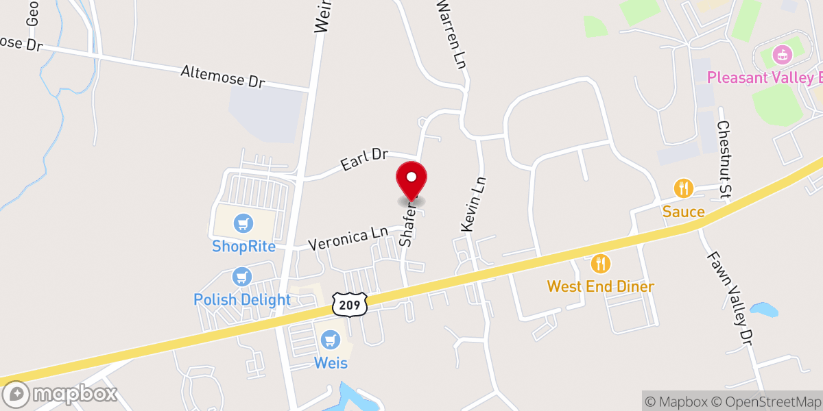 Map showing location of Faith Mt. Church