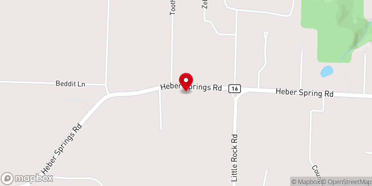 Map showing location of Mountain Top Cowboy Church
