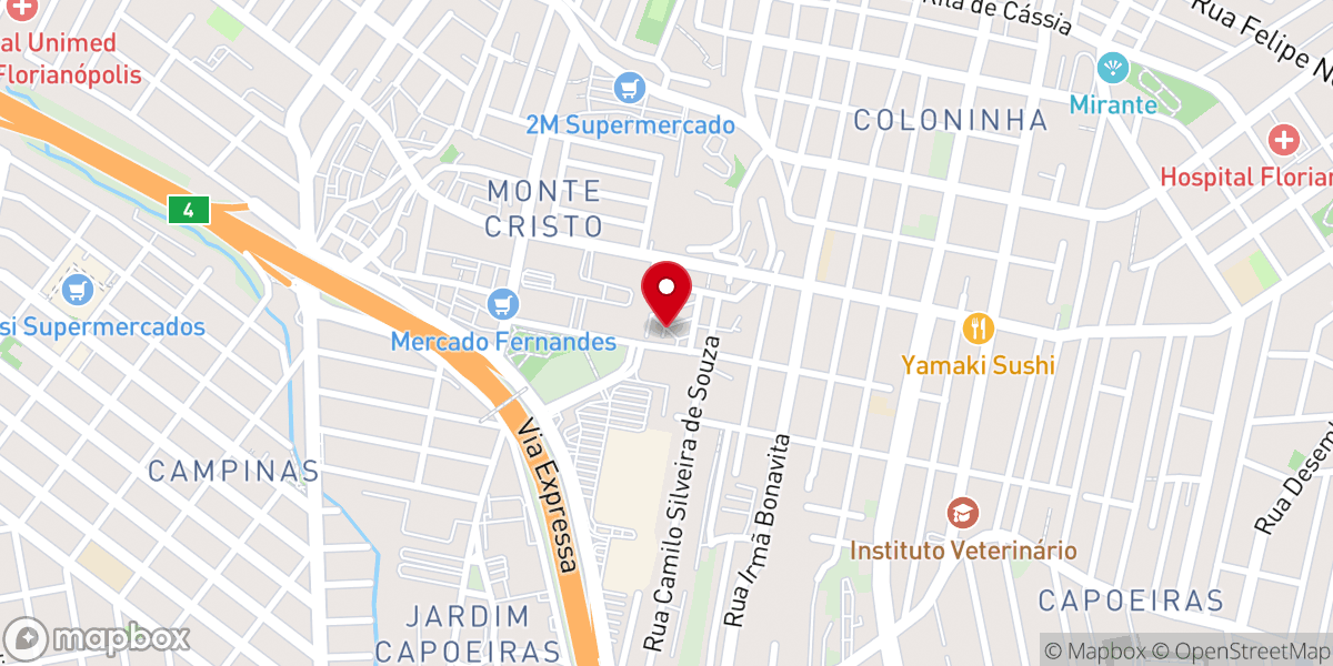 Map showing location of Assembléia de Deus Ebenézer Sem Fronteiras Monte Cristo