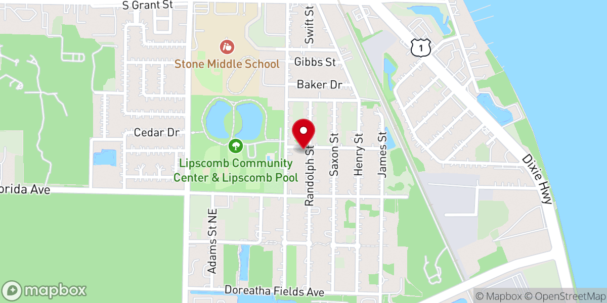 Map showing location of Destiny Life Church