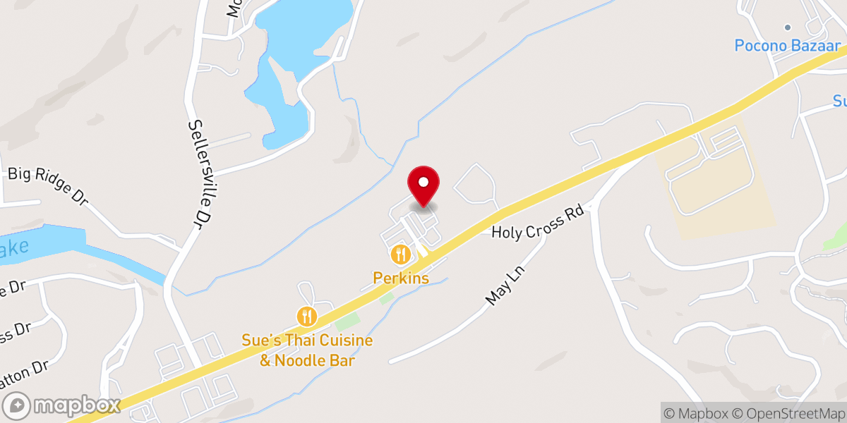 Map showing location of Family of God Church
