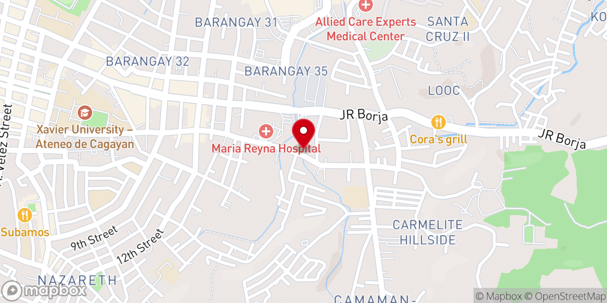 Map showing location of United Pentecostal Church