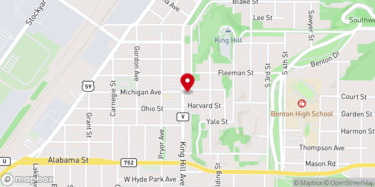 Map showing location of Manna Church of Saint Joseph