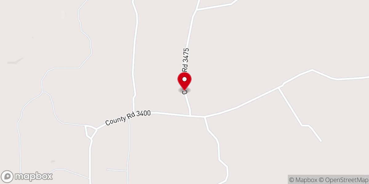 Map showing location of Rocky Springs Church