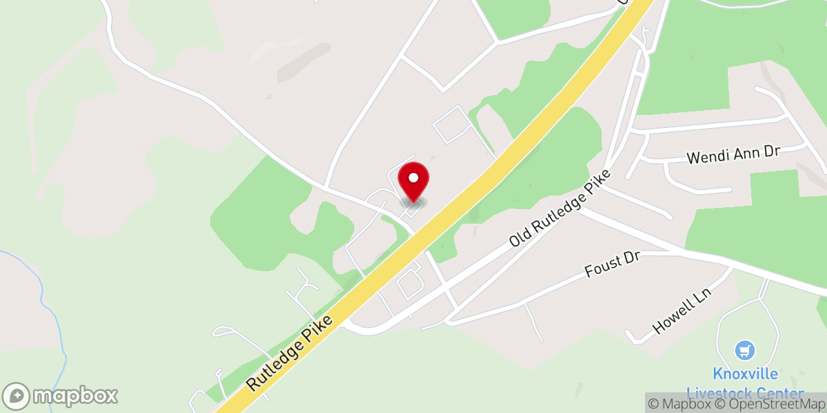 Map showing location of Gilead Baptist Church