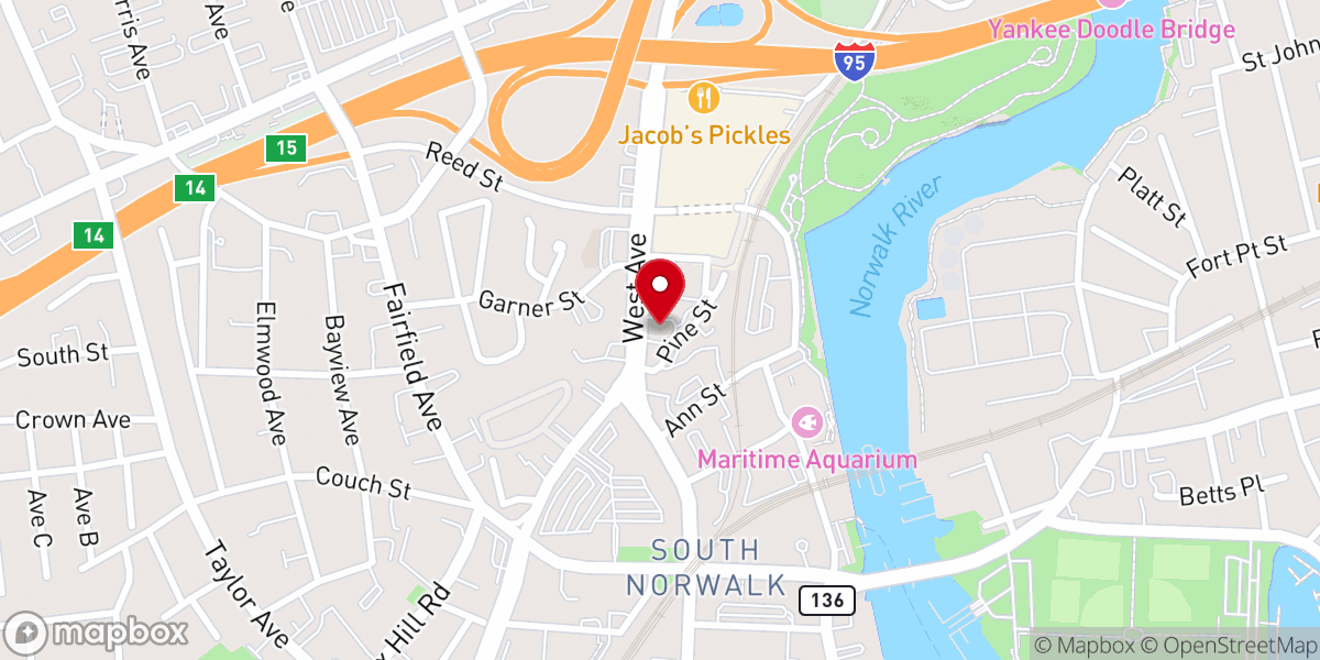 Map showing location of Grace Baptist Church