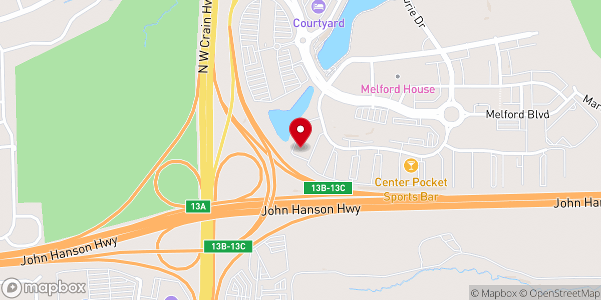 Map showing location of New Hope Family Church