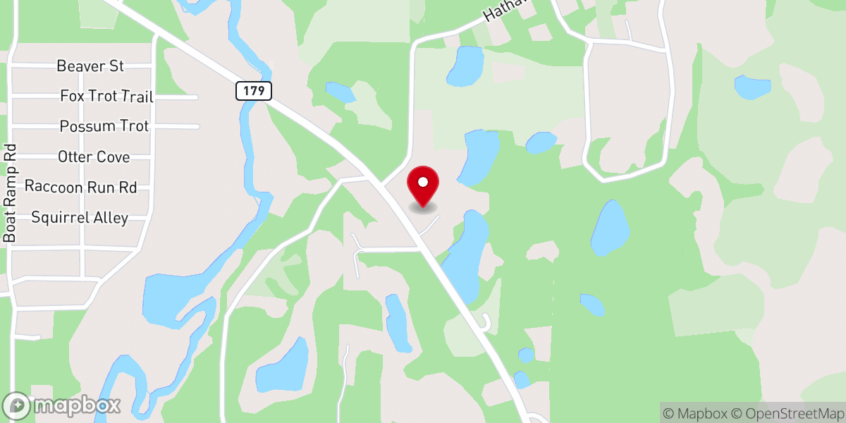 Map showing location of Grace Fellowship Christian Church