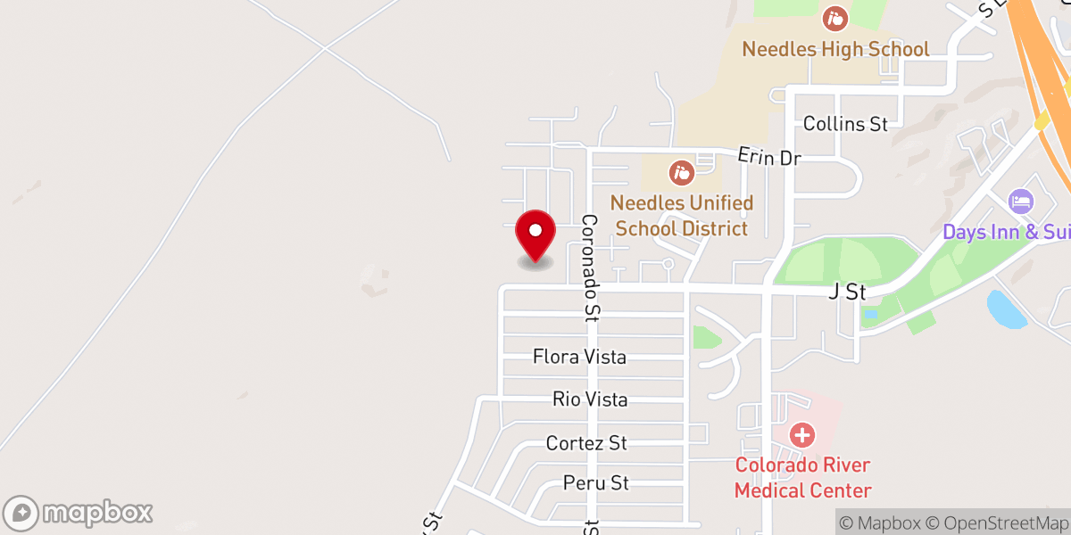 Map showing location of St John The Evangelist Episcopal Church