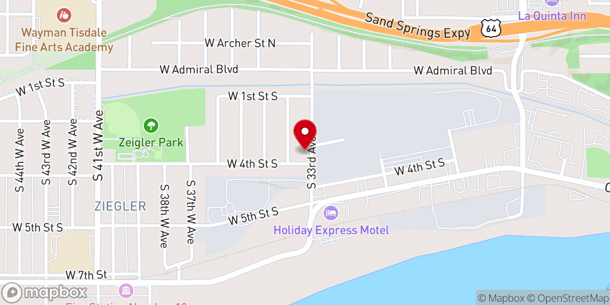 Map showing location of The Ministry Center