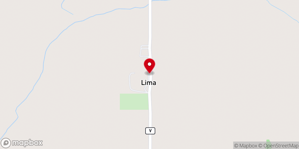 Map showing location of Holy Rosary Catholic Church, Lima, WI