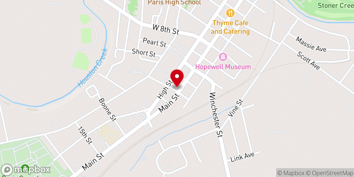 Map showing location of St Mary School