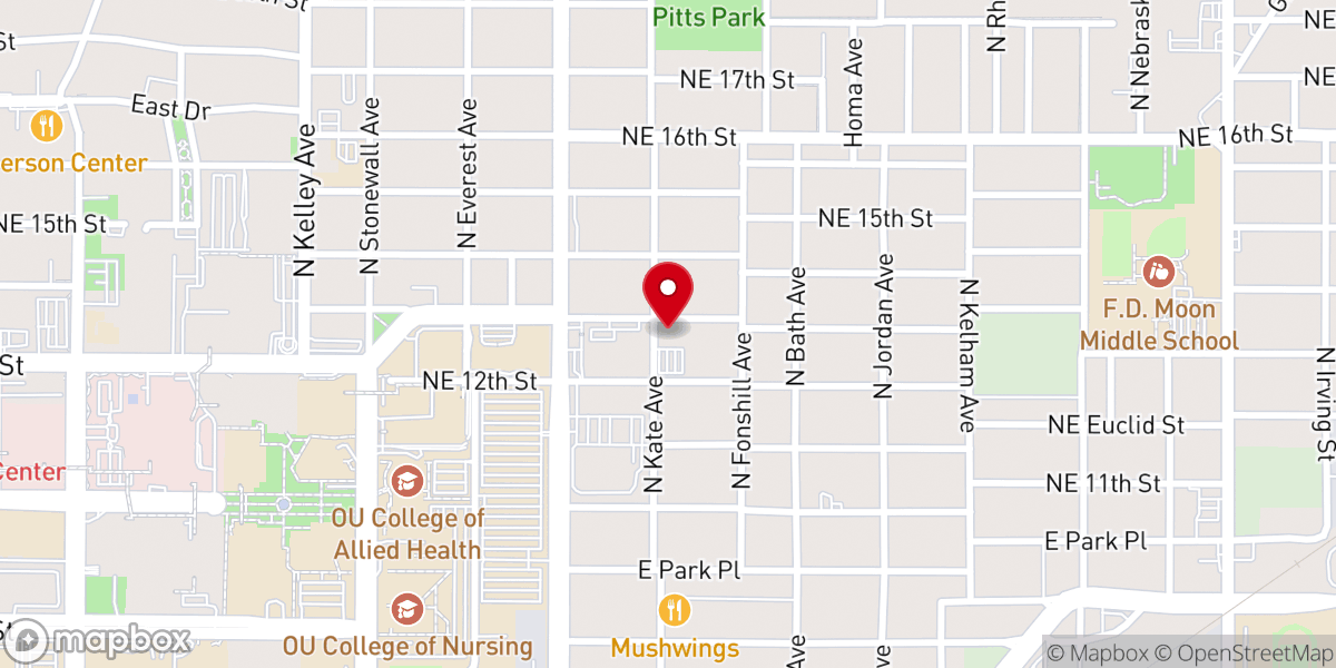 Map showing location of Allen Chapel AME Church