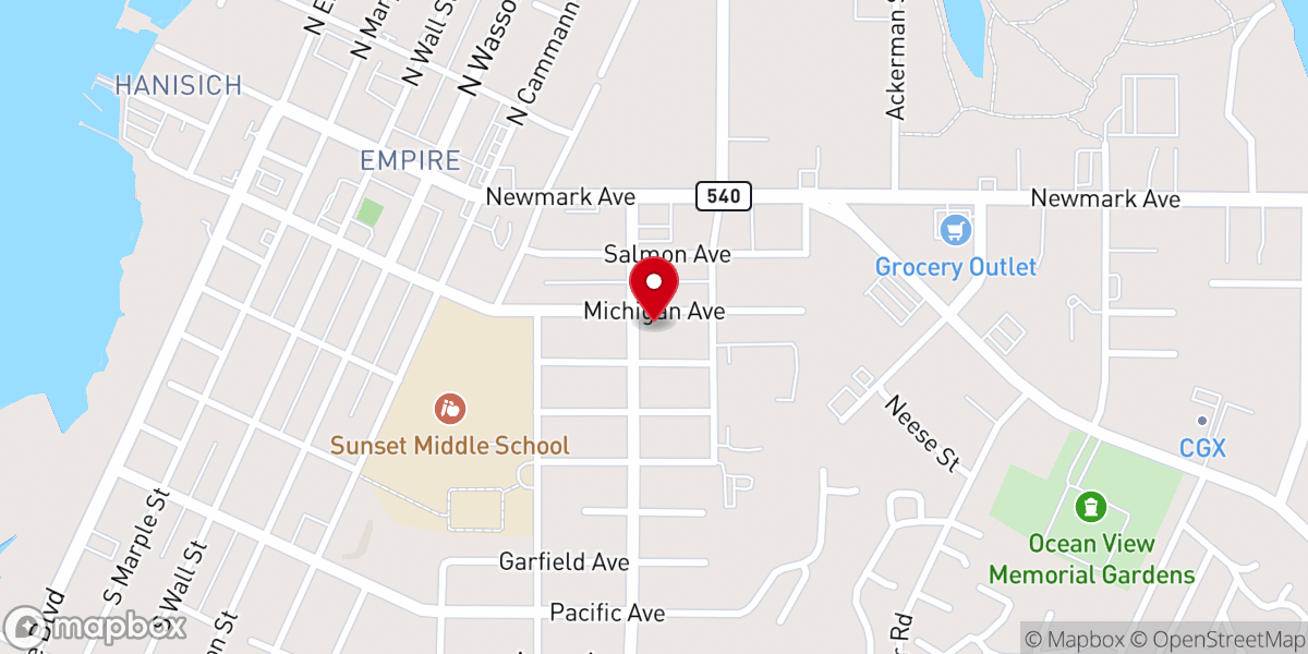 Map showing location of Chaplains of Industry