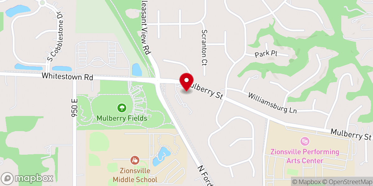 Map showing location of St Francis In-The-Fields Episcopal Church
