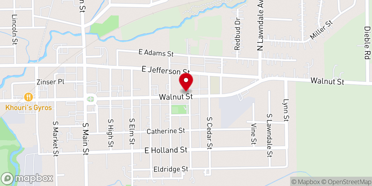 Map showing location of My Sister's House