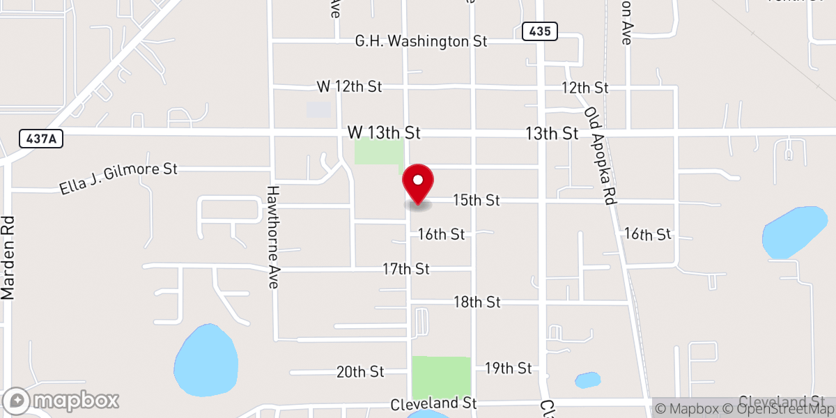 Map showing location of Fountain of Life Baptist Church