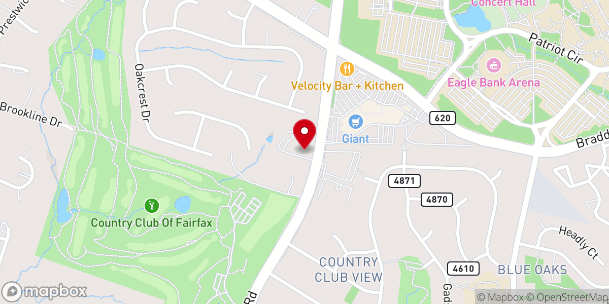 Map showing location of Saint Georges United Methodist Church