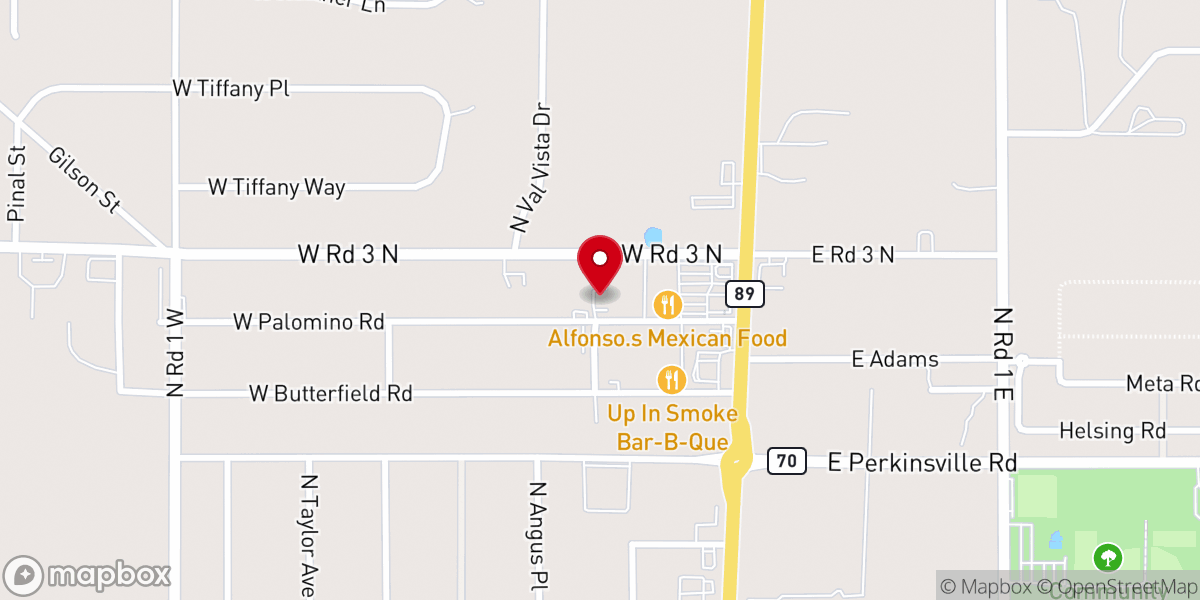 Map showing location of Saving Grace Lutheran Church