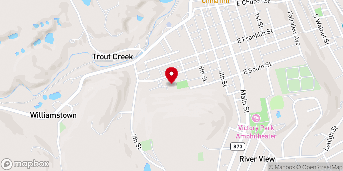 Map showing location of Assumption of the Blessed Virgin Mary Catholic Church