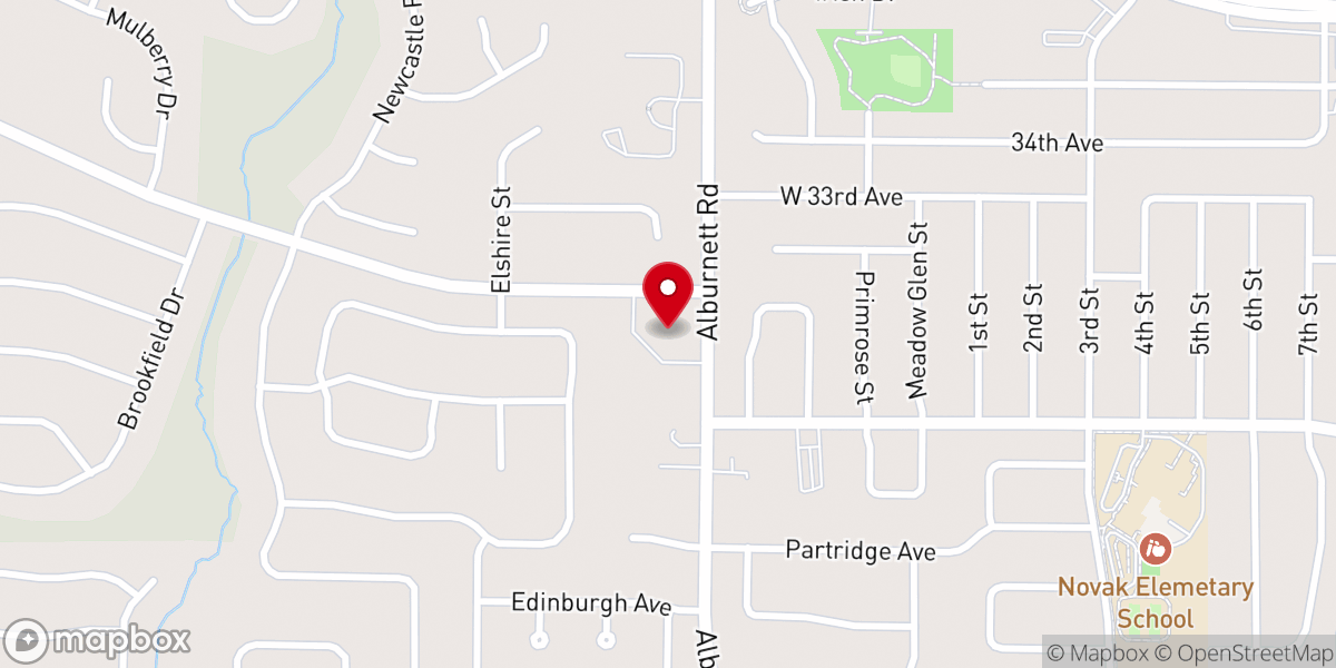 Map showing location of Christ Community Church, Global Methodist
