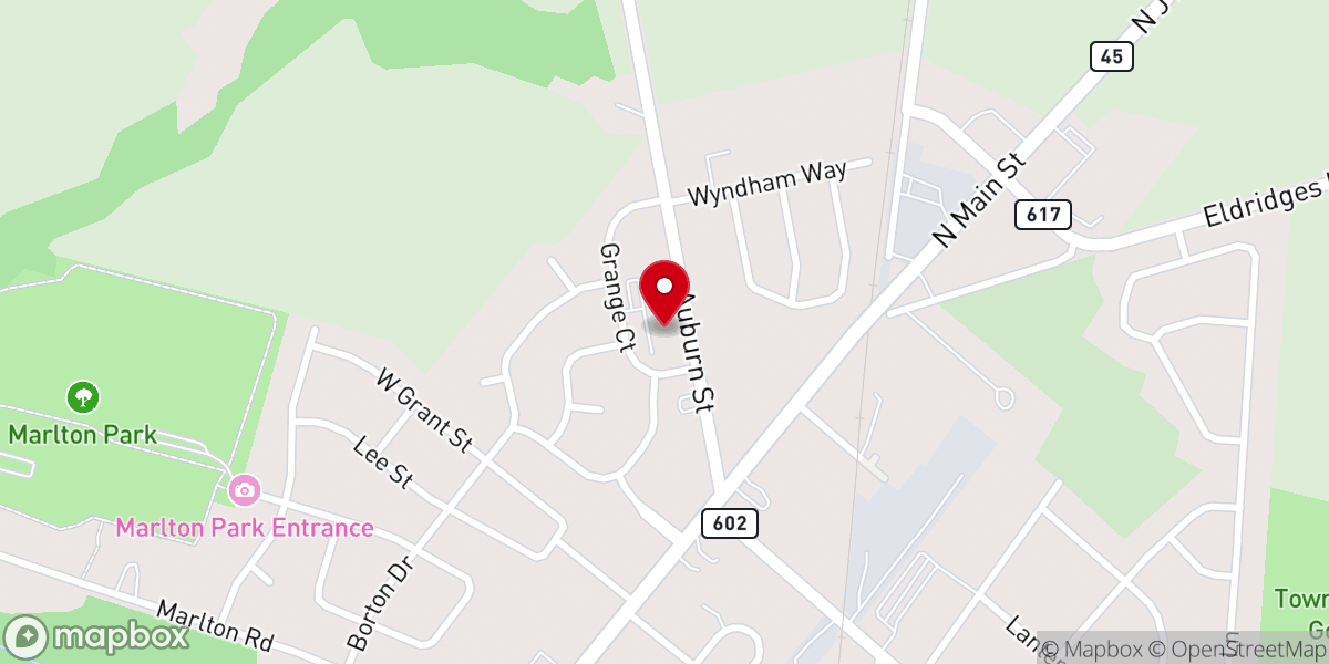 Map showing location of Sharptown Church