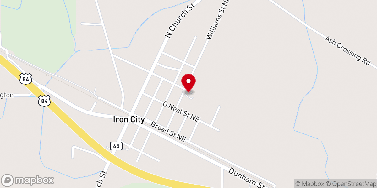 Map showing location of Church of Desser