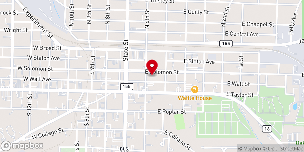Map showing location of Journey Church