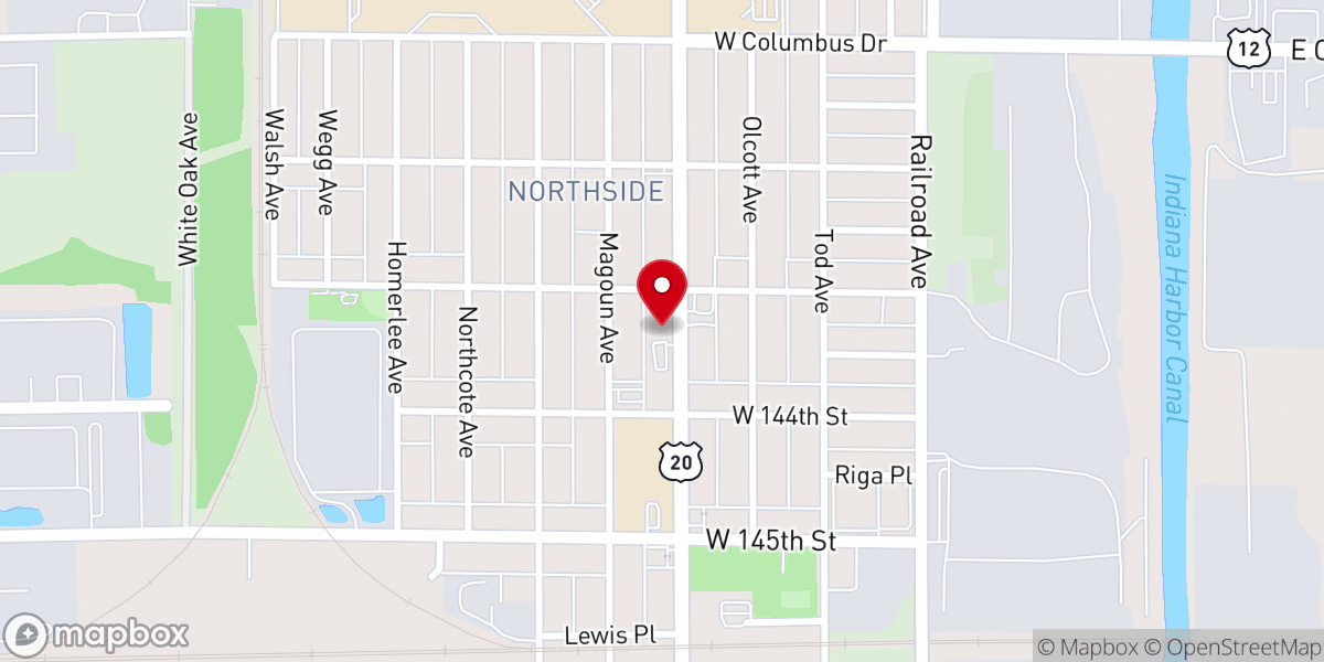 Map showing location of St Mary's Office