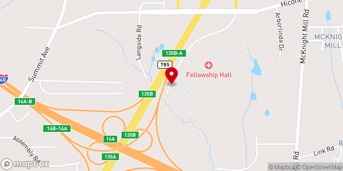 Map showing location of Tabernacle of Jesus Christ United in Action