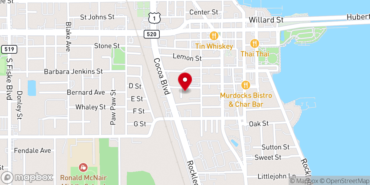 Map showing location of Cocoa Bethel Seventh-day Adventist Church