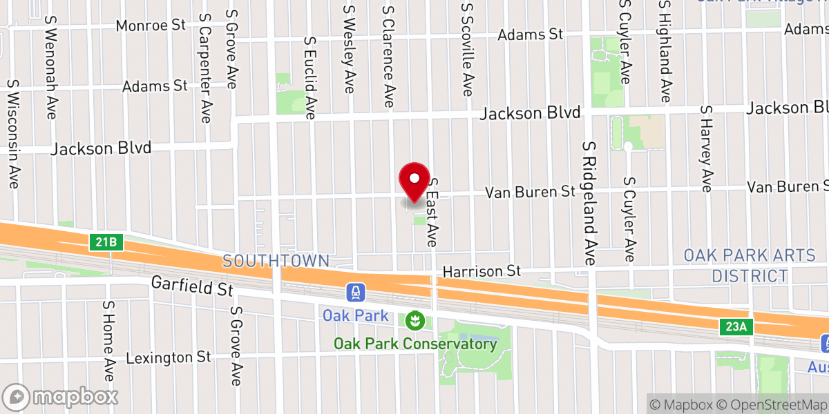 Map showing location of Ascension Church