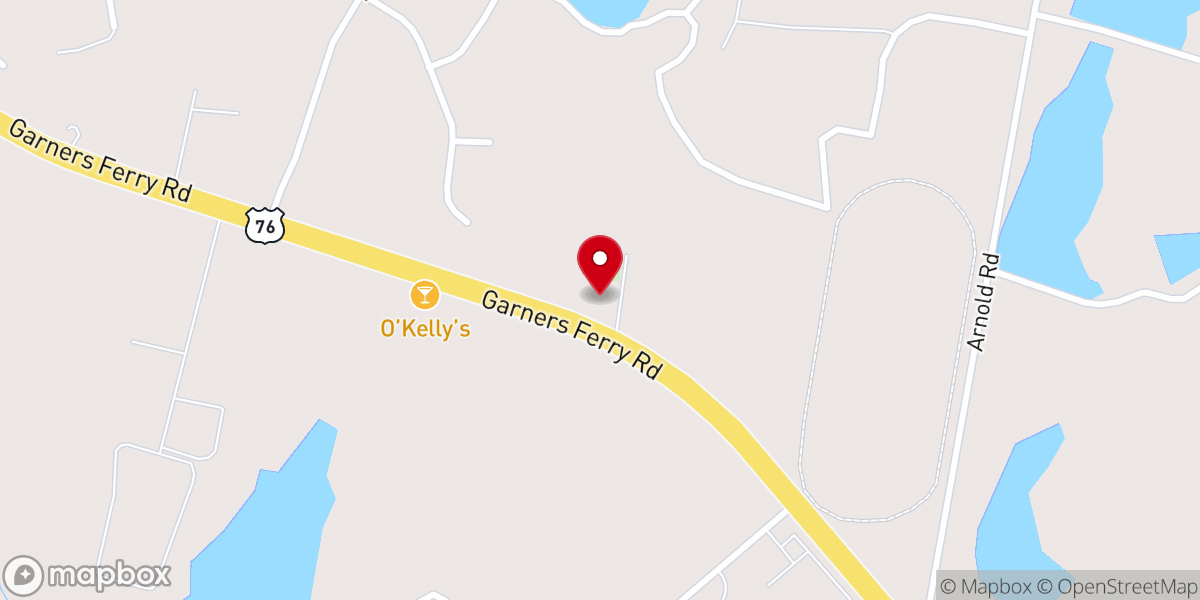 Map showing location of Lebanon Church