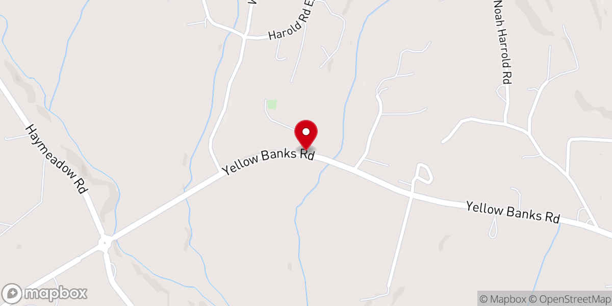 Map showing location of Zion Baptist Church