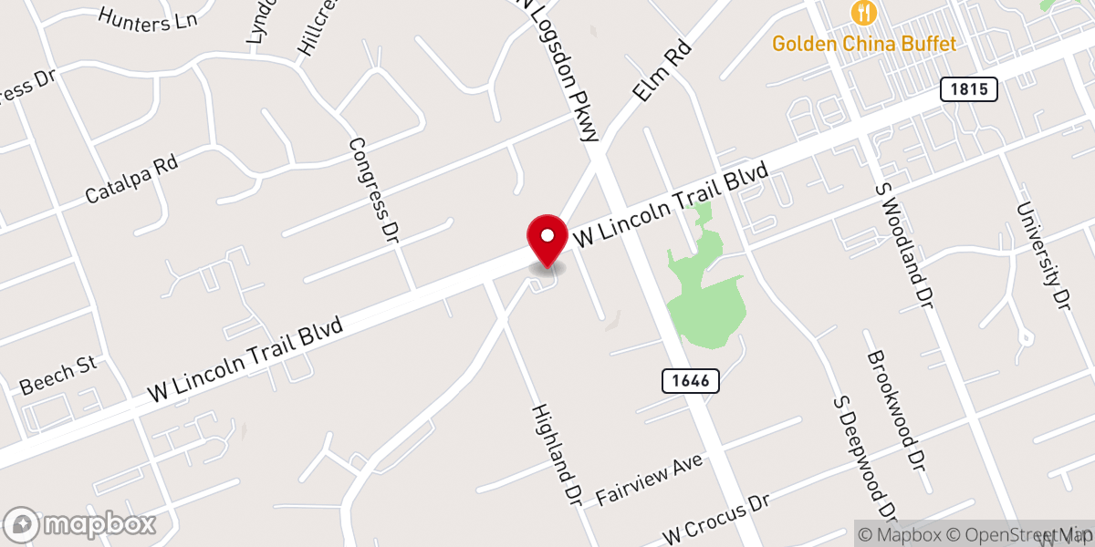 Map showing location of New Hope Church