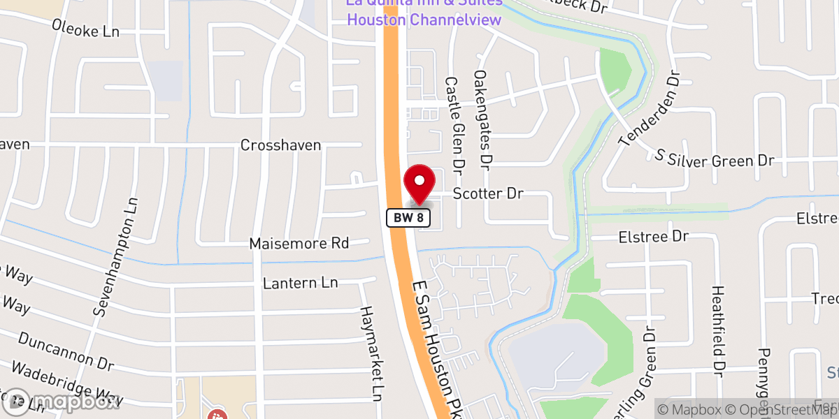 Map showing location of Sterling Wood Church