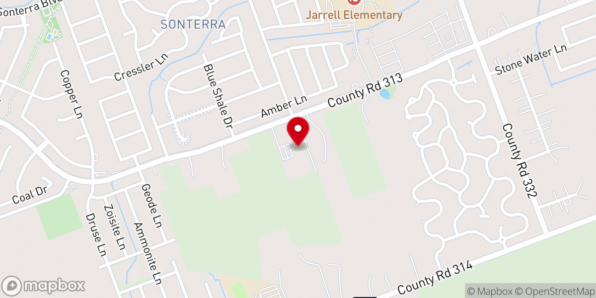 Map showing location of Upwards Church - Jarrell
