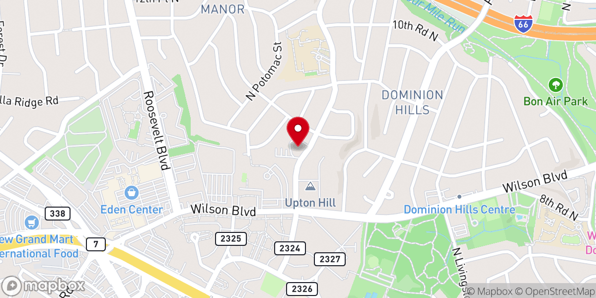 Map showing location of First Church of Christ, Scientist