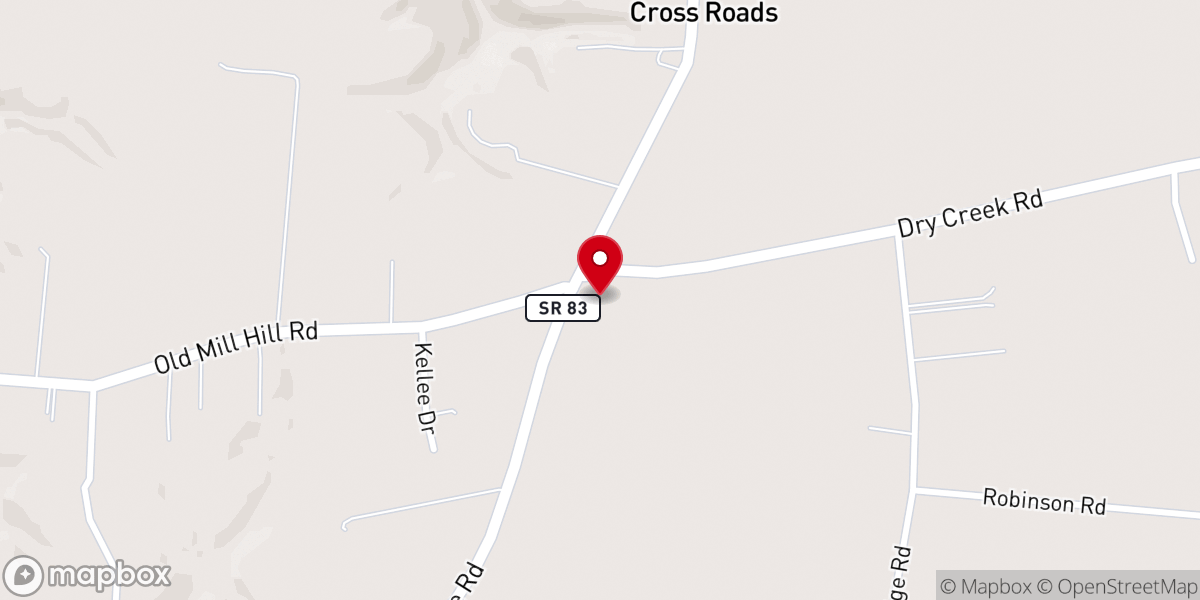 Map showing location of Mount Hermon Missionary Baptist Church