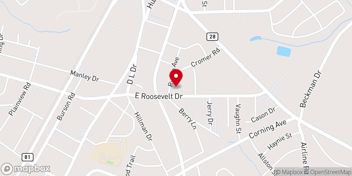 Map showing location of Homeland Park United Methodist Church